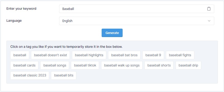 YouTube Tag Generator